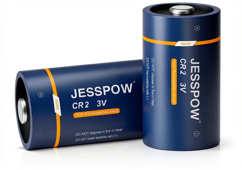 CR2 battery powering a digital camera in a studio setting