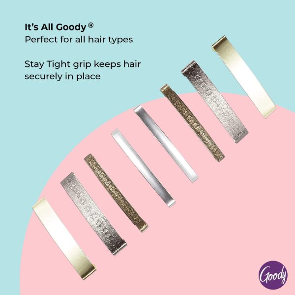 Goody Stay Tight Hair Barrettes for Women-3