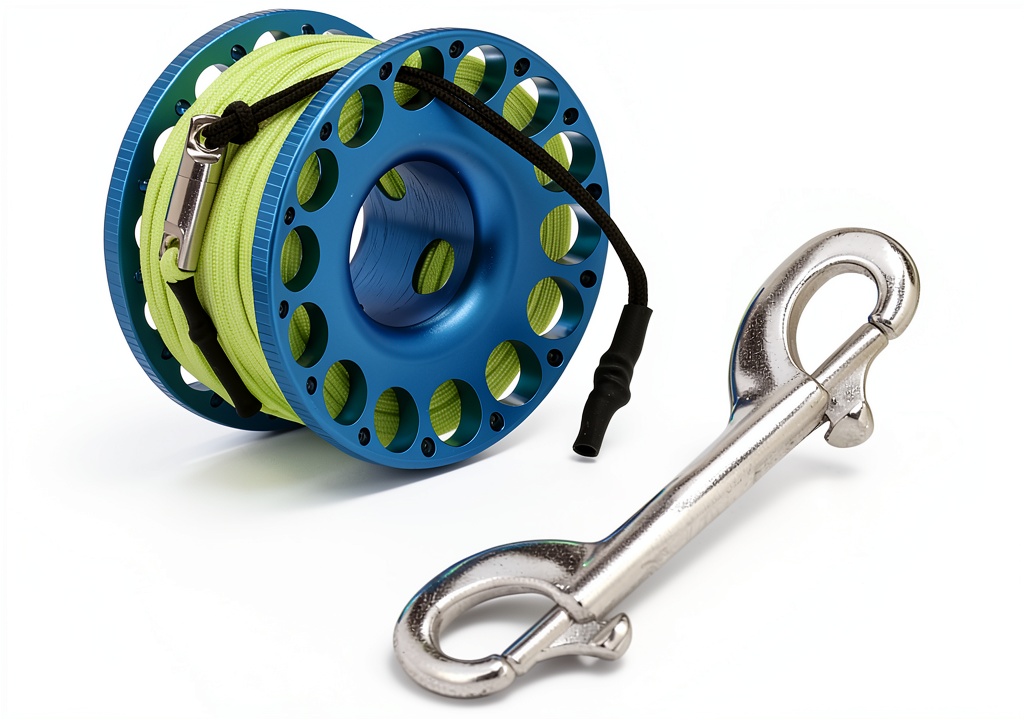 YUNNLEZT Blue Aluminum Scuba Diving Reel