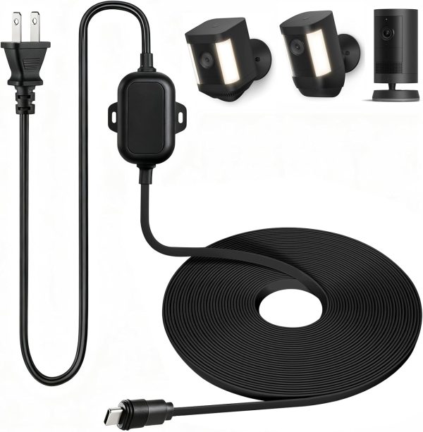 Ring Camera Power Cable ALERTCAM USBC 25ft-0