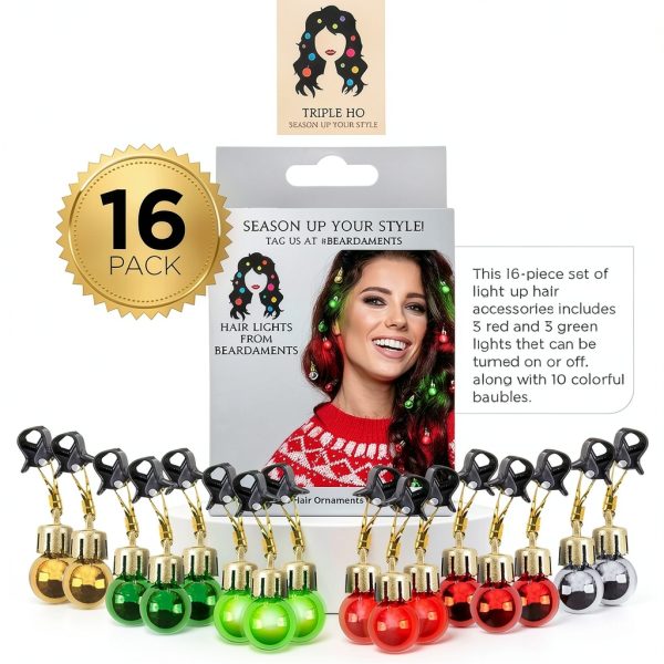 Beardaments Light-Up Christmas Hair Accessories for Women-2