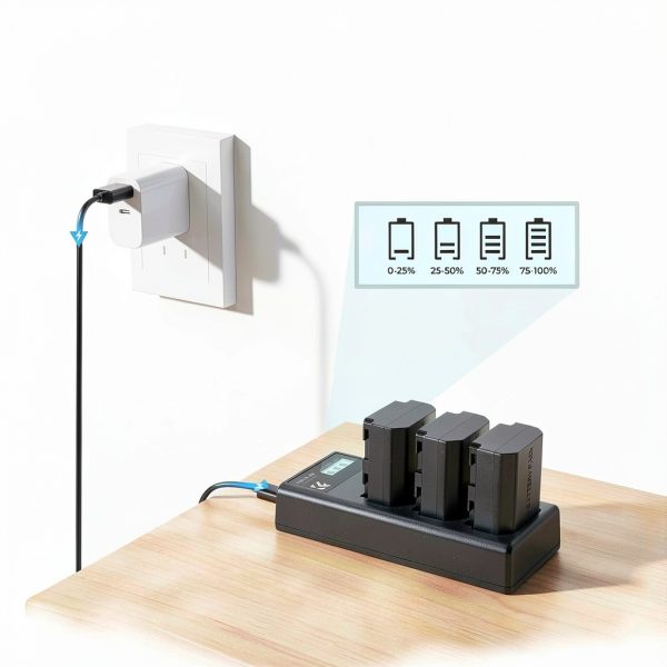 NP-FZ100 Battery Pack Shenzhen Zhuoer 3 Pack-2