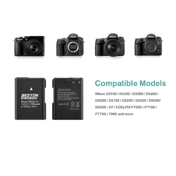 Nikon EN EL14 Battery Charger by BESTON-2