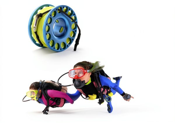 YUNNLEZT Blue Aluminum Scuba Diving Reel-4
