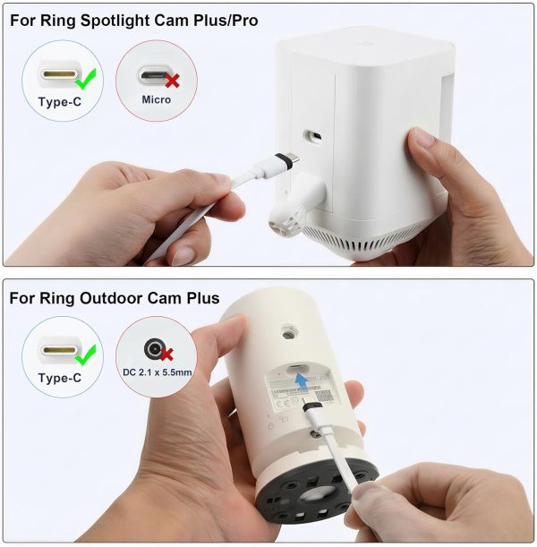 Ring Camera Power Cable ALERTCAM USBC 25ft-2