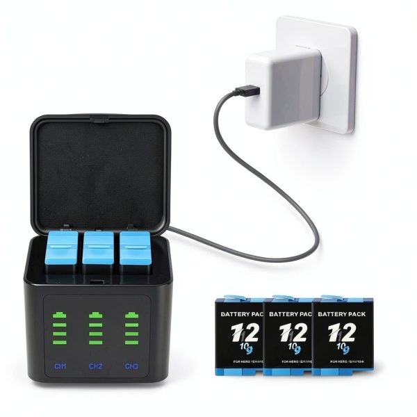 Gopro Hero 12 Battery Charger by Fancy Buying-3