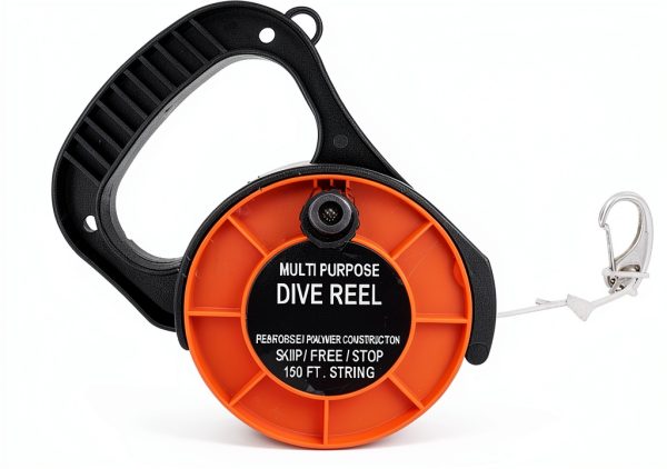 Scuba Choice Orange Dive Reel Plastic Multi Purpose-0