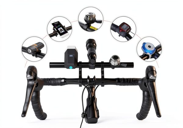 XNX Bike Lighting Extension Bar 31.8mm Aluminum Alloy-3
