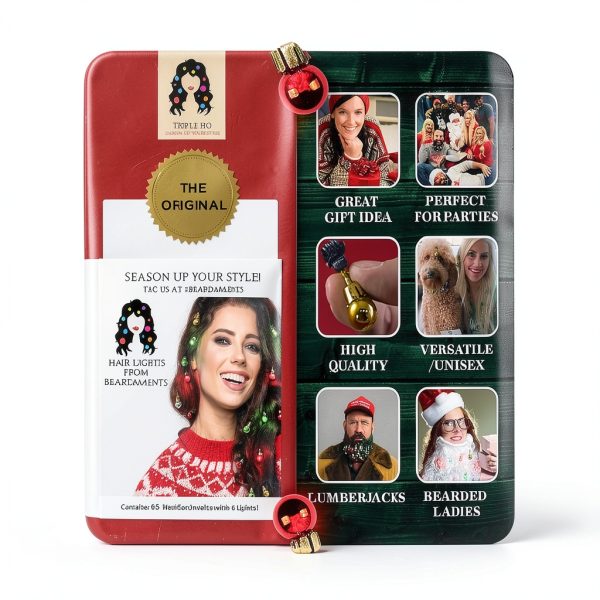 Beardaments Light-Up Christmas Hair Accessories for Women-6