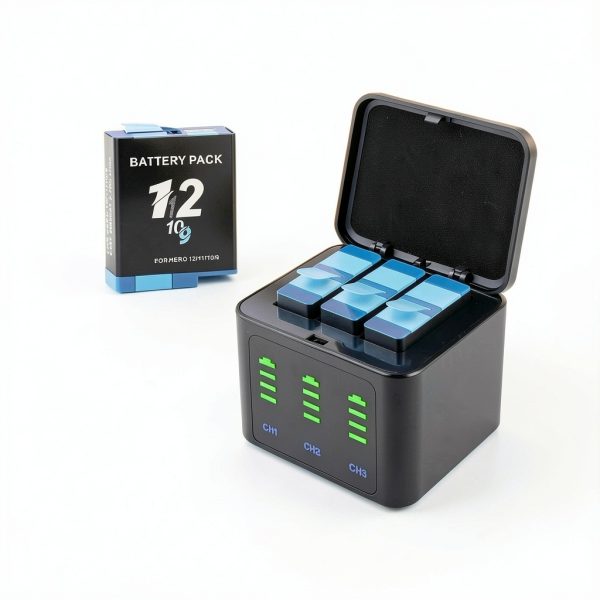 Gopro Hero 12 Battery Charger by Fancy Buying-1