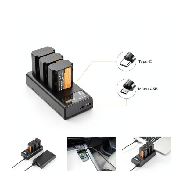 NP-FZ100 Battery Pack Shenzhen Zhuoer 3 Pack-5