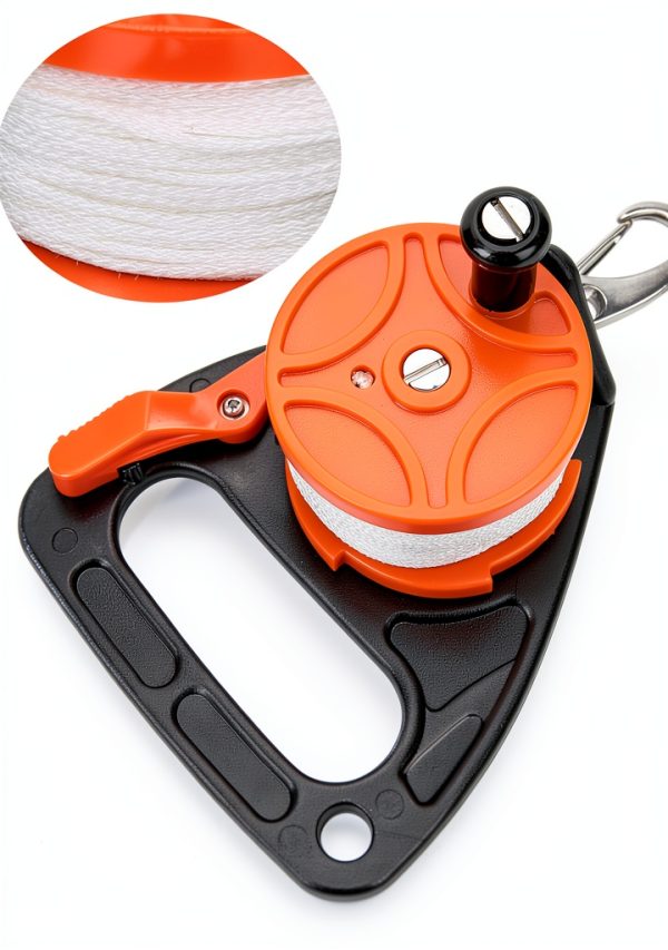 Naroote Diving Reel Orange ABS Nylon Manual 46m-4