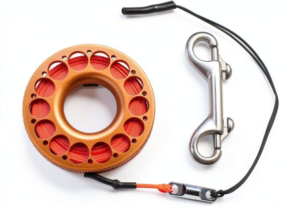 DiveTec Diving Reel Aluminum Modern Design Orange-1