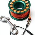 DiveTec Diving Reel Aluminum Manual Green 98ft Line for-0