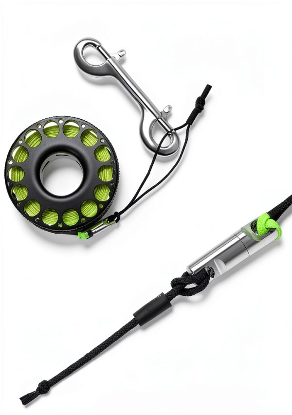 Diving Reel Pecihiko Aluminum Scuba Green-5