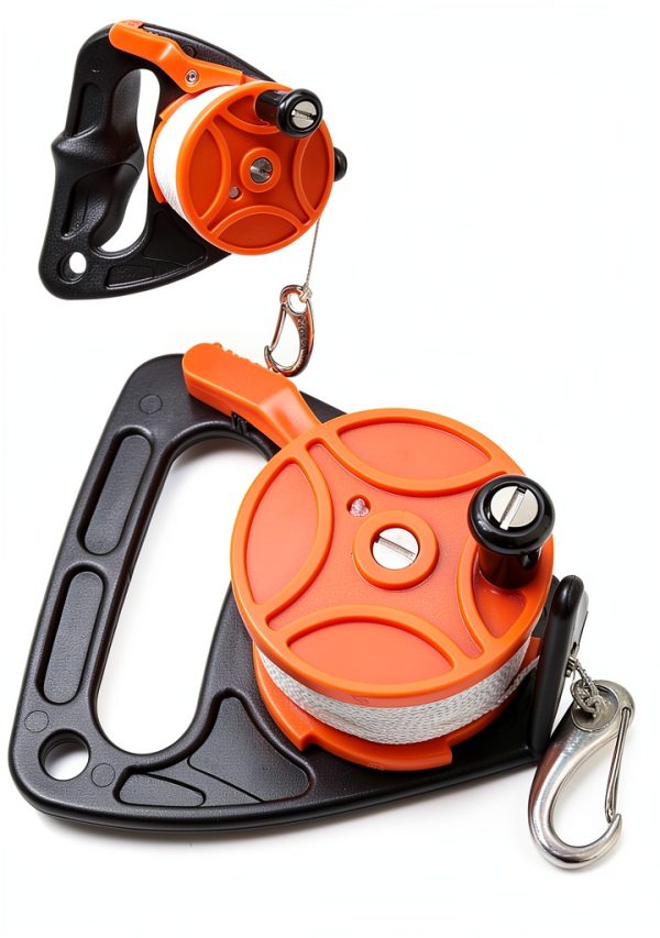 Naroote Diving Reel Orange ABS Nylon Manual 46m-0