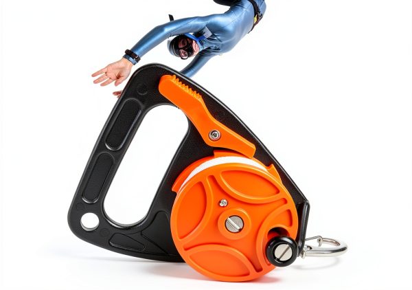 Naroote Diving Reel Orange ABS Nylon Manual 46m-1
