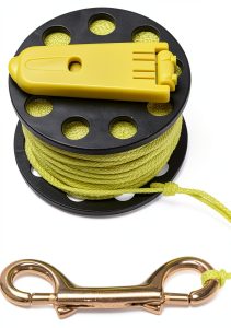Innovative Scuba Brass Dive Reel for Cave Wreck Diving-0