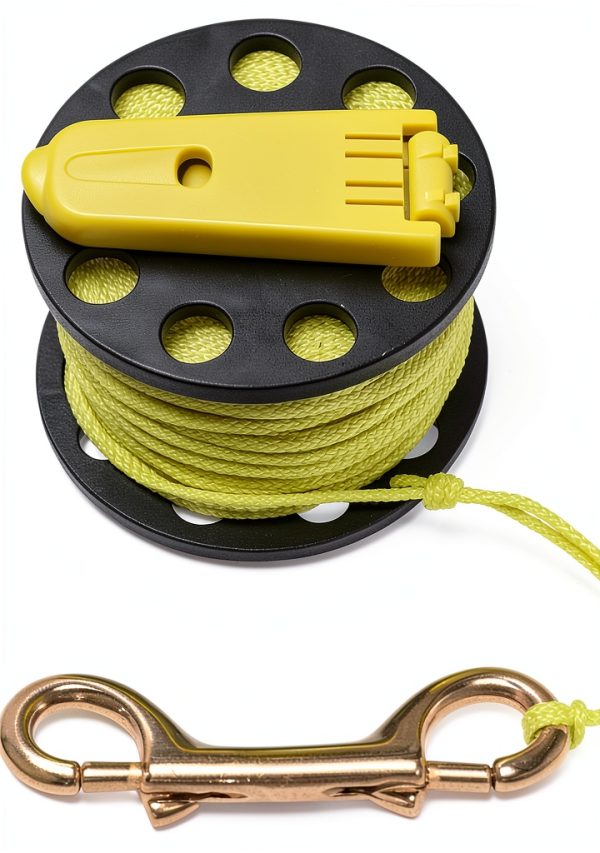 Innovative Scuba Brass Dive Reel for Cave Wreck Diving-0