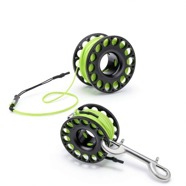 Diving Reel Pecihiko Aluminum Scuba Green-2