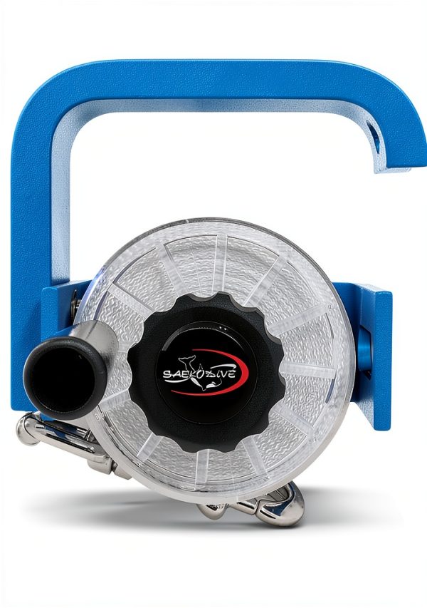 Saekodive Dive Reel AR-14 150ft Blue Metal Wall‑Mount Manual Reel-0