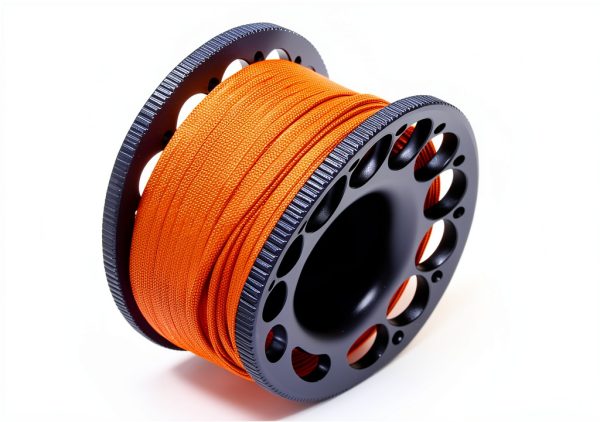 DiveTec Diving Reel LJ-78ZL-VFJK Purple Aluminum 98ft Line Small Size-2
