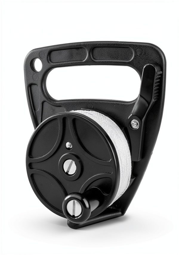 Diving Reel Pecihiko vdf-1 Black Reel with White Line 150ft-3