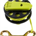 Trident DF58 Diving Reel Large 160' Line Black Yellow ABS Handheld-0