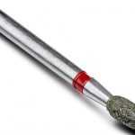 Diamond Burs V-368/020F by DENTALREE – Egg/Football, Pack of 10-0
