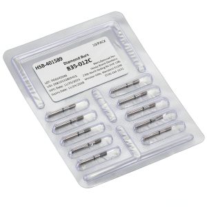 Flat End Cylinder Coarse Grit Diamond Burs 10 Pack HSB FG 835-012C-0