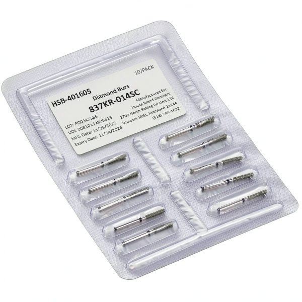 FG Coarse Grit Diamond Burs 401605 House Brand Dentistry 10 Pack-0