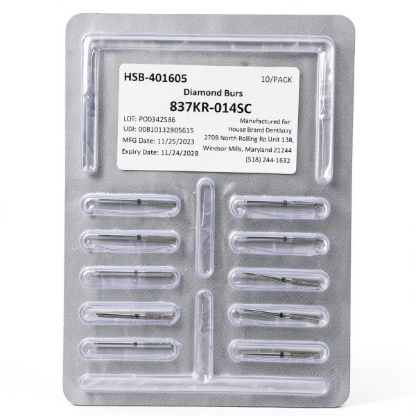 FG Coarse Grit Diamond Burs 401605 House Brand Dentistry 10 Pack-1