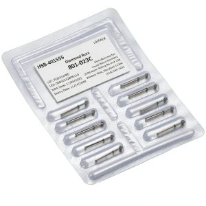 HSB FG 801-023C Round Coarse Grit Diamond Burs 10 Pack-0