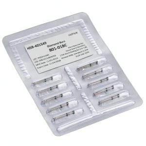 Round Coarse Grit Diamond Burs 801-018C House Dentistry Pack of 10-0