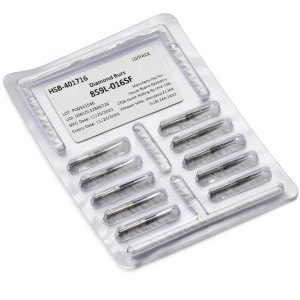 Needle Long Super Fine Grit Diamond Burs HSB FG 859L-016SF 10 Pack-0