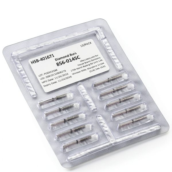 FG 856-014SC End Taper Super Coarse Diamond Burs 10pcs House Brand-0