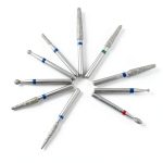 Diamond Burs Pwhite 50pcs FG Set Stainless Steel Shank & Diamond Heads-0