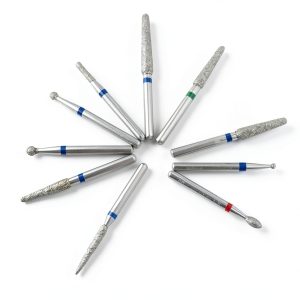Diamond Burs Pwhite 50pcs FG Set Stainless Steel Shank & Diamond Heads-0