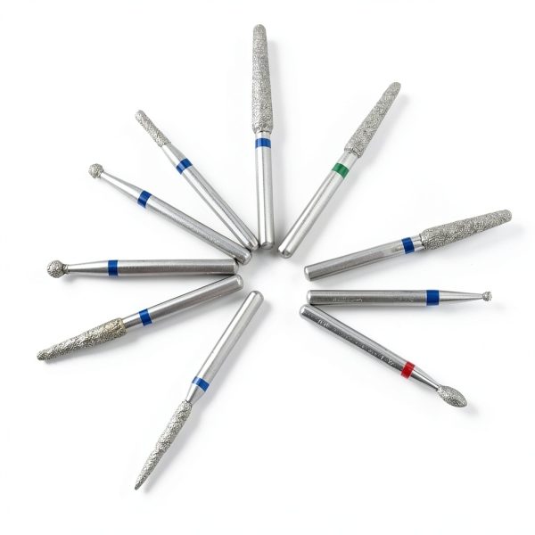 Diamond Burs Pwhite 50pcs FG Set Stainless Steel Shank & Diamond Heads-0