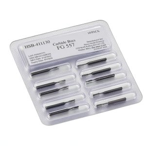 HSB FG #557 Crosscut Carbide Burs 10 Pack House Brand Dentistry-0