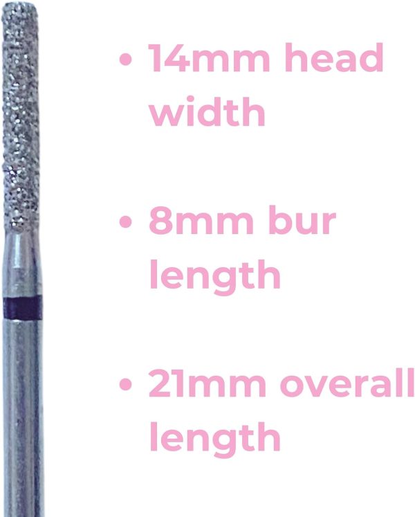 Diamond Burs Spark 837-014 FG Coarse Flat End Cylinder Pack of 10-4