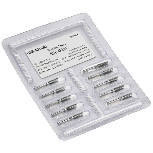 HSB FG 856-021C round end taper diamond burs 10 House Dentistry-0